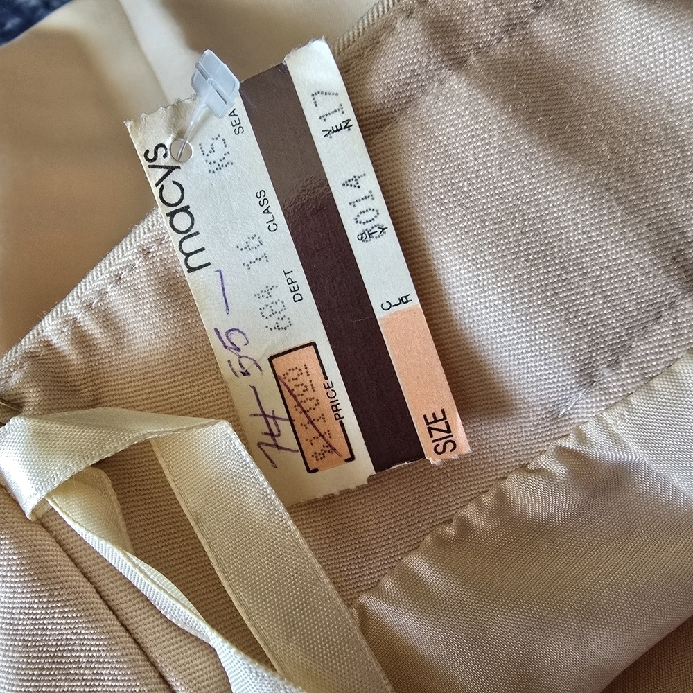 Ellen Tracy Tan Vintage Midi Pencil Skirt for Work - Picture 10 of 12